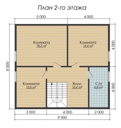 План второго этажа проекта ДБ-167